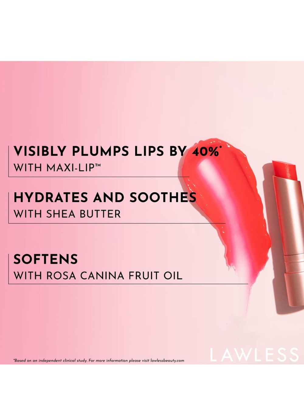 LAWLESS Tinted Balm Stick — Rose Metallic Pink Packaging - Picture 7 of 7